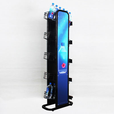 Support minéral de bouteille d'eau de 5 planchers avec Logo Metal 240W*500L*1450mmH