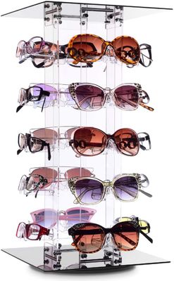 20 lunettes de soleil tournantes acryliques de cadres le support d'Eyewear de présentoir