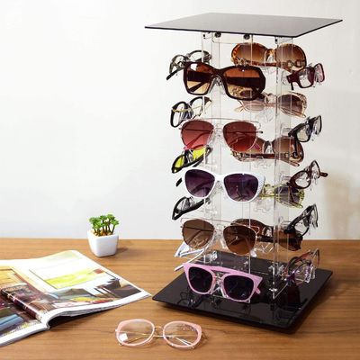 20 lunettes de soleil tournantes acryliques de cadres le support d'Eyewear de présentoir