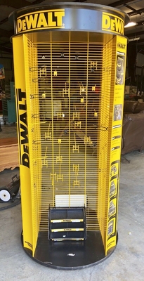 Magasin de matériel de rotation commercial de support d'outil de crochet de support d'affichage
