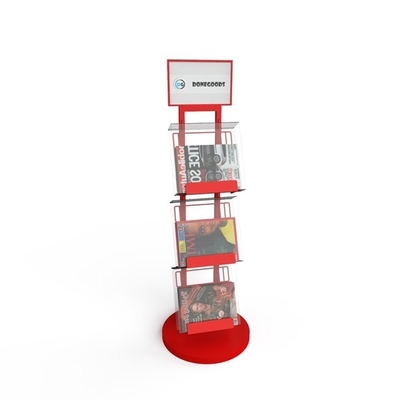 Support de rayonnage de Shelf Magazine Display d'organisateur en métal de journal de fil