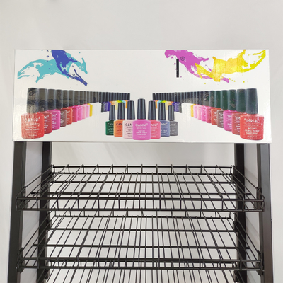 Support de plancher d'affichage de vernis à ongles pour des supports de stockage de rangées du magasin 12