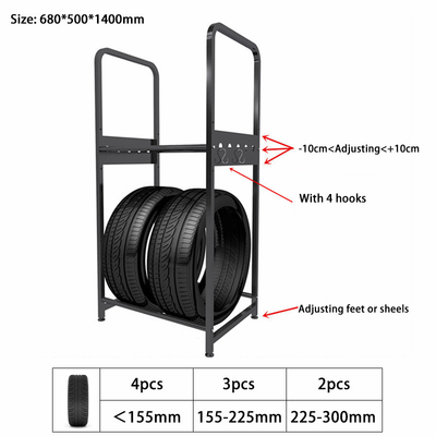 Le magasin moyen de support d'affichage d'accessoires de voiture de rangées de la taille 2 enterre 10kg/couche