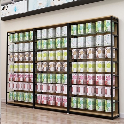 Les accessoires de chaussette et de téléphone portable, bois de support d'affichage en bois de meubles rayonne pour le magasin cosmétique